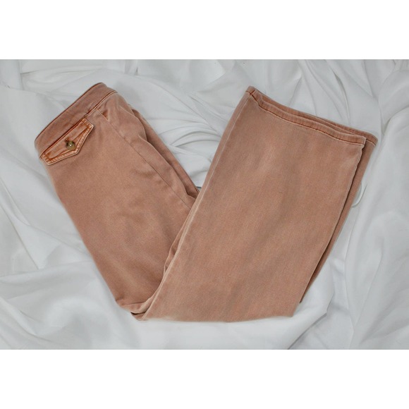 J. Jill Wide Leg Crop Denim Pants Cinnamon Henna Fall Winter Spring MidRise - Picture 8 of 11